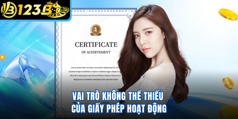 Vai trò không thể thiếu của giấy phép hoạt động